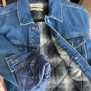 Madewell The Boxy Crop Denim Jacket XS